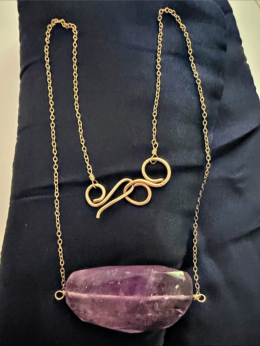 Amethyst Pendant Necklace